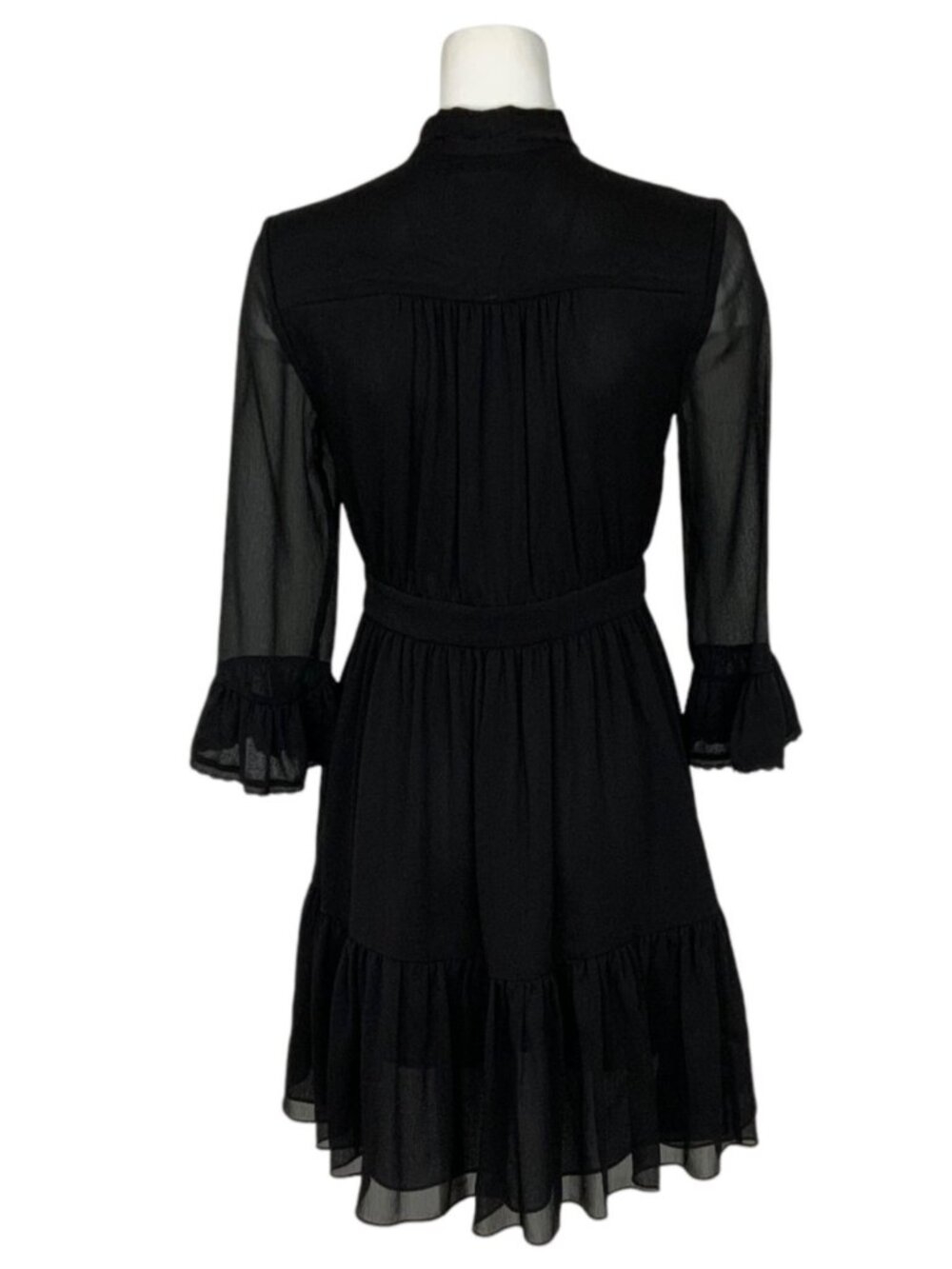 Kate Spade Sequins Cherries Shirtdress 4 Black Mini - Picture 7 of 16